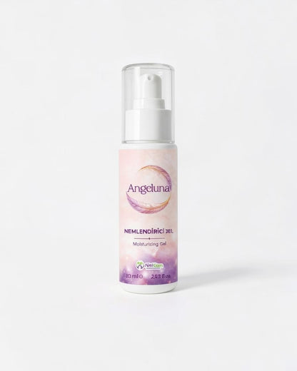 ALELGEN Angeluna 60 ml nemlendirici jel, diz, dirsek ve dış genital bölge için hyalüronik asit içerikli bakım ürünü.